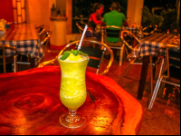       pizza mail it pineapple and basil drink 
  - Costa Rica