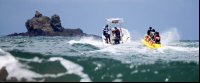        banana boat ocean wave 
  - Costa Rica