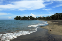        playa negra puerto viejo black sand 
  - Costa Rica