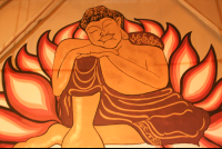        buda painting at zen den 
  - Costa Rica