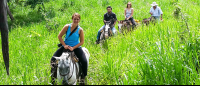        Horseback Riders Going Up A Hill
  - Costa Rica