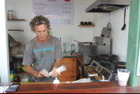        elias nassif at falafel cafe 
  - Costa Rica