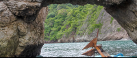        under rainbow rock 
  - Costa Rica