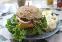        veggie burger samaraorganics 
  - Costa Rica