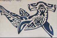        shark wall painting casa del mar hostel 
  - Costa Rica