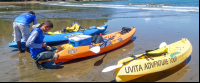        waves and caves tour three kayaks 
  - Costa Rica