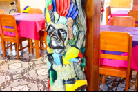        mask on a column las vegas restaurant 
  - Costa Rica