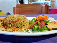        Rice With Shrimp At Las Vegas Sierpe
  - Costa Rica