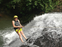        costa canyoning girl 
  - Costa Rica
