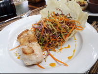        Veggie Pad Thai With Fish Shambala Restaurant
  - Costa Rica