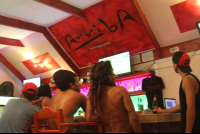        bar area soccer game
  - Costa Rica