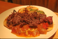        Argentine Steak Tenderloin At Casa Del Mar Restaurant
  - Costa Rica