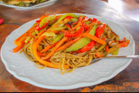        vegetarian pasta  gringo curts restaurant
  - Costa Rica