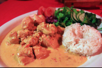        lotus garden chicken satay 
  - Costa Rica