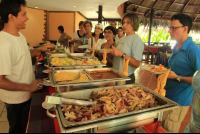        turtle beach lodge buffet 
  - Costa Rica