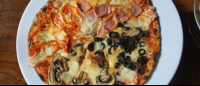        mushroom.olive ham redbellpepper pizzas il peperoni
  - Costa Rica