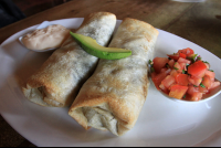        caliches chicken burritos 
  - Costa Rica