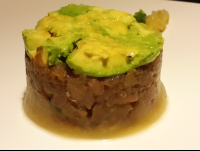        Tuna Tartare Shambala Restaurant
  - Costa Rica