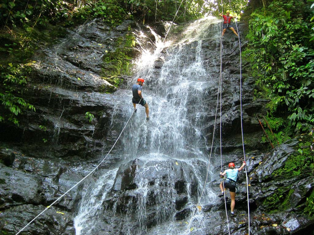        waterfall rappelling manuel antonio
  - Costa Rica